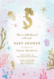 Under The Sea Baby Shower Invitation Template Greetings Island Birthday Invitation Templates Baby Shower Invitation Templates Party Invite Template
