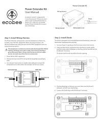 Wiring diagram will come with numerous easy to follow wiring diagram guidelines. Ecobee Power Extender Kit User Manual Pdf Download Manualslib