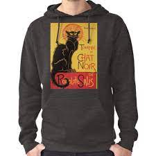 Le Chat Noir Vintage Poster Hoodie Pullover Le Chat Noir Chat Noir Vintage Posters