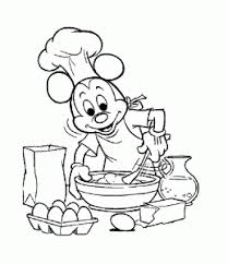 Mickey En Train De Cuisiner Coloriage Mickey Coloriage Mickey A Imprimer Coloriage