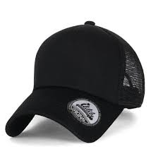 Plain Baseball Cap Simple Mesh Snapback Color Trucker Hat All Black Cu12ju4pdhd Plain Baseball Caps Hats For Men Trucker Hat