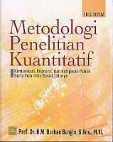 Metodologi Penelitian Kuantitatif Burhan Bungin Ajibayustore Penelitian Kuantitatif Penelitian Buku