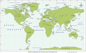 Dunya Bogazlar Ve Kanallar Haritasi Cografya Hocasi Cografya Fiziki Cografya Haritalar
