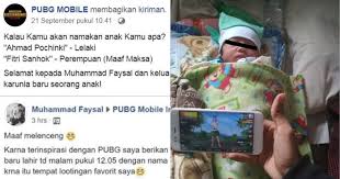 Game ini telah menghiasi pasar game indonesia dan telah banyak gamers yang mengunduh game ini. Terinspirasi Dari Game Pubg Pria Ini Beri Nama Unik Untuk Anak Pertamanya Rancah Post