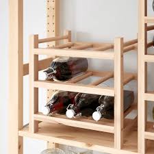 Hutten Flaschenregal Fur 9 Flaschen Massivholz Ikea Osterreich Flaschen Regal Flaschenregal Weinregal Ikea
