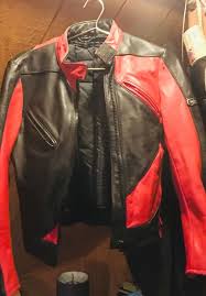 Black And Red Motorcycle Suit Womens Or Kids Leather Motorcycle Jacket Small 34 Hein Gericke Black Red Jackets Leather Motorcycle Jacket Black And Red