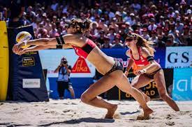 Beachvolleyball master series switzerland, gstaad 2019. Beachvolleyballteam Huberli Betschart Facebook