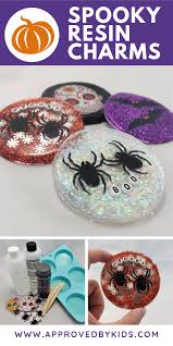 Easy Diy Halloween Resin Charms Keychains Spiders Bats El Dia De Los Muertos Skulls And More These Re Diy For Kids Resin Charms Halloween Crafts For Kids