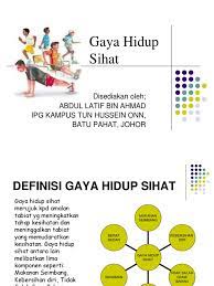 Kalau masih belum, cikgu harap sangat kita. Gaya Hidup Sihat