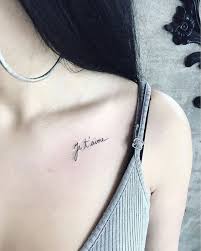 Tattoos Back Tattoos English Short Sentence Tattoos Spinal Tattoos Tattoos Quotes Meaningful Tattoos For Women Collar Bone Tattoo Collar Bone Tattoo Small