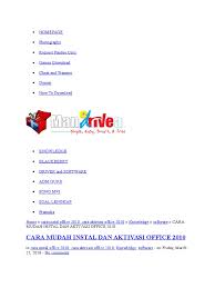 Untuk cara kedua anda dapat menggunakan software aktivator office 2010 toolkit. Cara Aktivasi Ms Office 2010