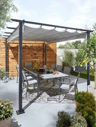 Salon De Jardin Baru Pas Cher Salon De Jardin Castorama Iziva Com In 2020 Pergola Backyard Terrace Garden