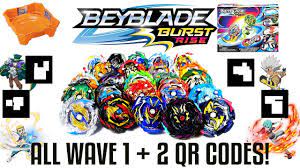 All Wave 1 And Wave 2 Qr Codes Beyblade Burst Rise Hypersphere Sets Stadium Starters Singles Youtube