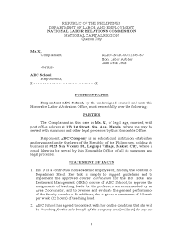 Lapid chief operating officer the tourism infrastructure and enterprise zone authority (tieza) on senate bill no. Position Paper Example Philippines Kjhasdb