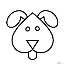 How to draw a dog easy and step by step. Pin By Delaine Sumner On Kiddywinkles Dog Drawing Simple Easy Animal Drawings Dog Face Drawing