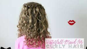 You can make tight curls or deep wavy hair, but it's your choice. Waterfall Braid For Curly Hair Youtube