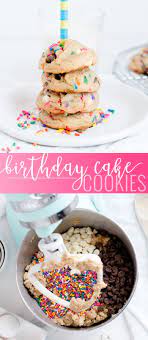 Birthday Cake Cookies Oh So Delicioso Recipe Cookie Cake Birthday Cookie Recipes Homemade Easy Birthday Desserts