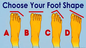 your foot shape can tell about your personality