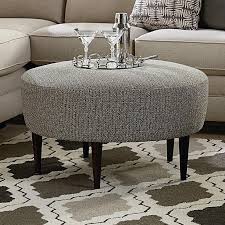 Shop 14 round ottoman coffee table on houzz. Bassett Rory Contemporary Round Ottoman With Tapered Legs Bassett Of Cool Springs Ottomans
