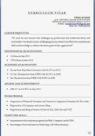 resume for ca articleship, resume for