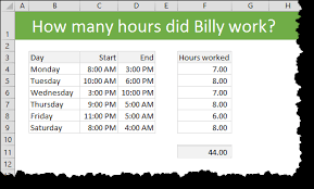 What is 10 hours in seconds? Calculate Hours Worked In Excel With Power Querythe Excelguru Blog