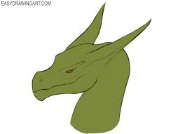 Note, how the head narrows to the nose. How To Draw A Dragon Head Easy Drawing Art