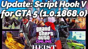 Update Script Hook V For Gta 5 1 0 1868 0 Released Gta Gamer Youtube