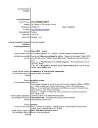 Facultatea de administrație și afaceri. Dinca Dragos Cv Pdf