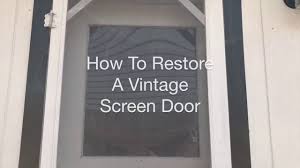 Vintage style screen door grille attach to screen door for | etsy. How To Restore A Vintage Screen Door Youtube