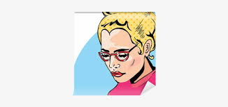 Pop Art Woman Comic Book Style With Dot Wall Mural Comic Book Art Style Face Free Transparent Png Download Pngkey Comic book dots png collections download alot of images for comic book dots download free with high quality for designers.
