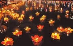 10 Paper Lotus Flower Wishing Lamp Floating Water Light Chinese Lanterns Holiday Floating Paper Lanterns Floating Lanterns Paper Candle Lanterns