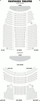 Pantages Theater Seating Chart Wicked Pantages Theater