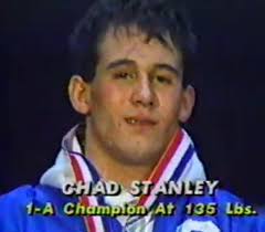 1993 Iowa HS State Wrestling Champ at 1A 135, Chad Stanley, Sr., Interstate  35, Truro 1. Chad Stanley, Sr., Interstate 35, Truro 2. Paul Coffelt, Sr.,  Central Decatur, Leon 3. Ryan Schweitzberger,