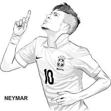 A collection of the top 56 manchester united wallpapers and backgrounds available for download for free. Neymar Para Colorir Soccer Drawing Sports Coloring Pages Soccer Players