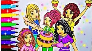 Free olivia lego friends coloring page online. Lego Friends Coloring Book Pages Lego Mia Emma Andrea Stephani Olivia Kid Balloons Toys Fun Art Youtube