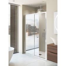 Simpsons Mspsc Elite Mirrored Single Slider Enclosure Shower Doors Sliding Shower Door Luxury Bathroom
