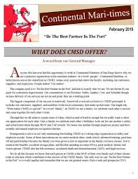 Continental Mari-Times February 2015 by CMSD