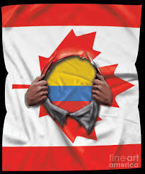 What does the colombia flag mean? Colombia Flag Canadian Flag Ripped Digital Art By Jose O