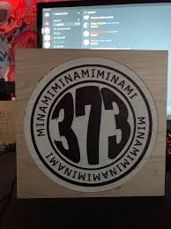 i laser engraved and painted minami's 373 logo :) : rminami