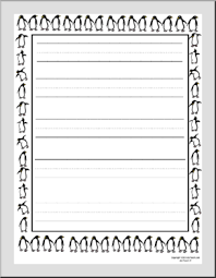 We have a variety of free lined paper including portrait, landscaper, with a spot for a picture and more. Writing Paper Penguin Primary 3 Abcteach