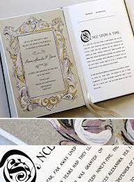 Fairy Tale Story Book Wedding Invitation Fairytale Wedding Invitations Story Book Wedding Invitations Book Themed Wedding