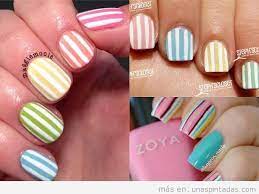 Unas De Rayas De Colores Disenos Vivos Perfectos Para El Verano Unas Pintadas