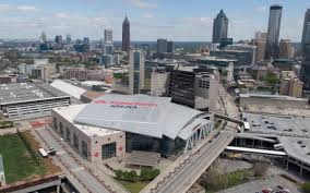 The atlanta hawks relocated to atlanta in 1968 and have been laying up good times ever since. Herunterladen Hintergrundbild State Farm Arena Philips Arena Atlanta Hawks Arena Atlanta Nba Sportarenen Atlanta Stadtbild Georgia Usa Atlanta Hawks Mit Einer Auflosung Zu Uberwachen 2880x1800 Bilder Auf Dem Desktop