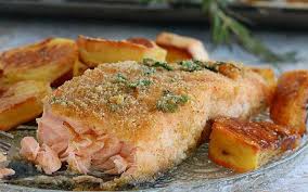 Saumon Pane Et Pomme De Terre Au Four Ww Avec Images Recettes De Cuisine Pomme De Terre Au Four Recette