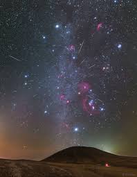 Astronomy Daily Picture For October 30 Orionids Meteors Over Inner Mongolia Astronomy Pictures Space Pictures Astronomy