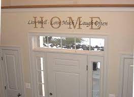 Home Custom Stencil Above Entry Way Walltowallstencils Com Above Door Decor Front Door Decor Home