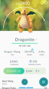 Search pokémon, pokédex # or move: Just Got A 100 Iv Dragonite Pokemon Go Wiki Gamepress