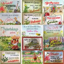 Bestellen sie ein bedrucktes blechschild online. Blechschilder 20x30cm Garten Wellness Oase Hobby Gartner Blumen Pflanzen Schild Ebay