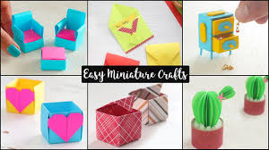 ‪6 Easy Miniature Craft Ideas | DIY Miniatures - YouTube‬‏