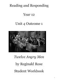 Act 1 fade in on a jury box. Twelve Angry Men Work Book